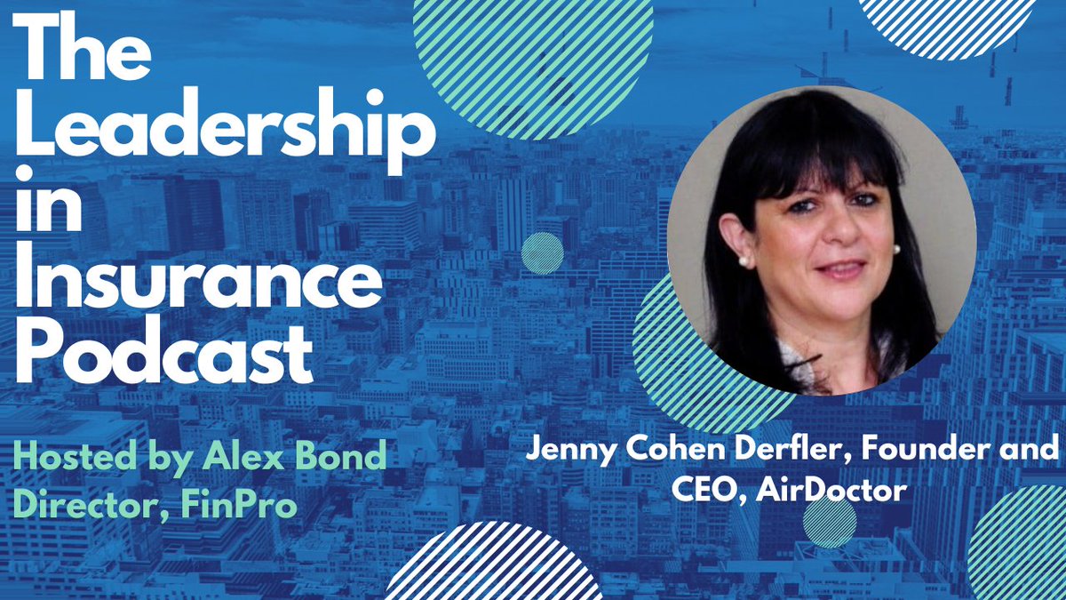 wearefinpro's tweet photo. The latest episode of the #LiiP is out now, this week we are joined by Jenny Cohen Derfler, CEO &amp; Founder of @AirDoctorApp 🚀 Give it a listen 
https://t.co/nKcP8I0iSA https://t.co/2JU91e8L3p