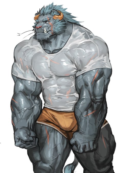 Фурри Дельфин big muscle