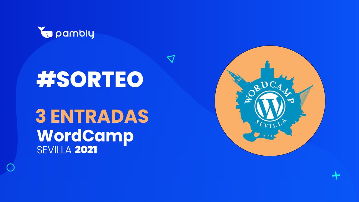 📣 ¡Sorteo! ¡Sorteo! ¡Sorteo! 📣

¿Quieres una #entrada para la #WordCamp #Sevilla2021 <a href="/WCSevilla/">sevilla.wordcamp.org</a> del próximo 11/12/21?

🎟️ ¡Sorteamos 3 entradas! 🎟️

📝 Para participar:

🔀 Síguenos en <a href="/pambly_cloud/">Pambly - Cloud hosting</a>
🔁 Haz Retweet a este Tweet

🔗 Bases: Hilo ⏬