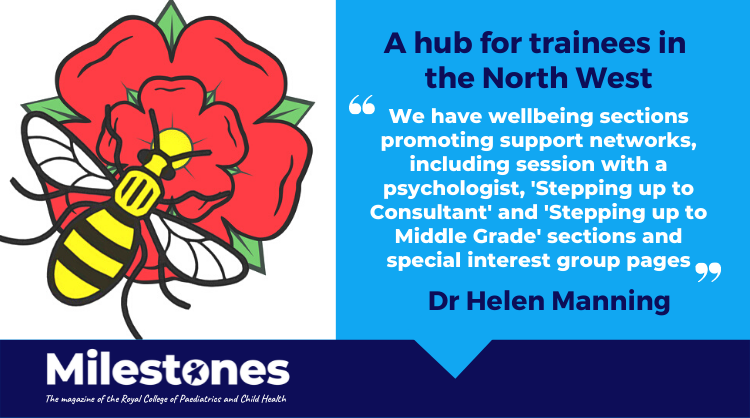 RCPCHtweets's tweet photo. Dr Helen Manning tells us about a new hub for trainees in the North West @nwpaediatrics 

Page 23 👉 https://t.co/E9a87w3t0F https://t.co/reIhYT0wNe