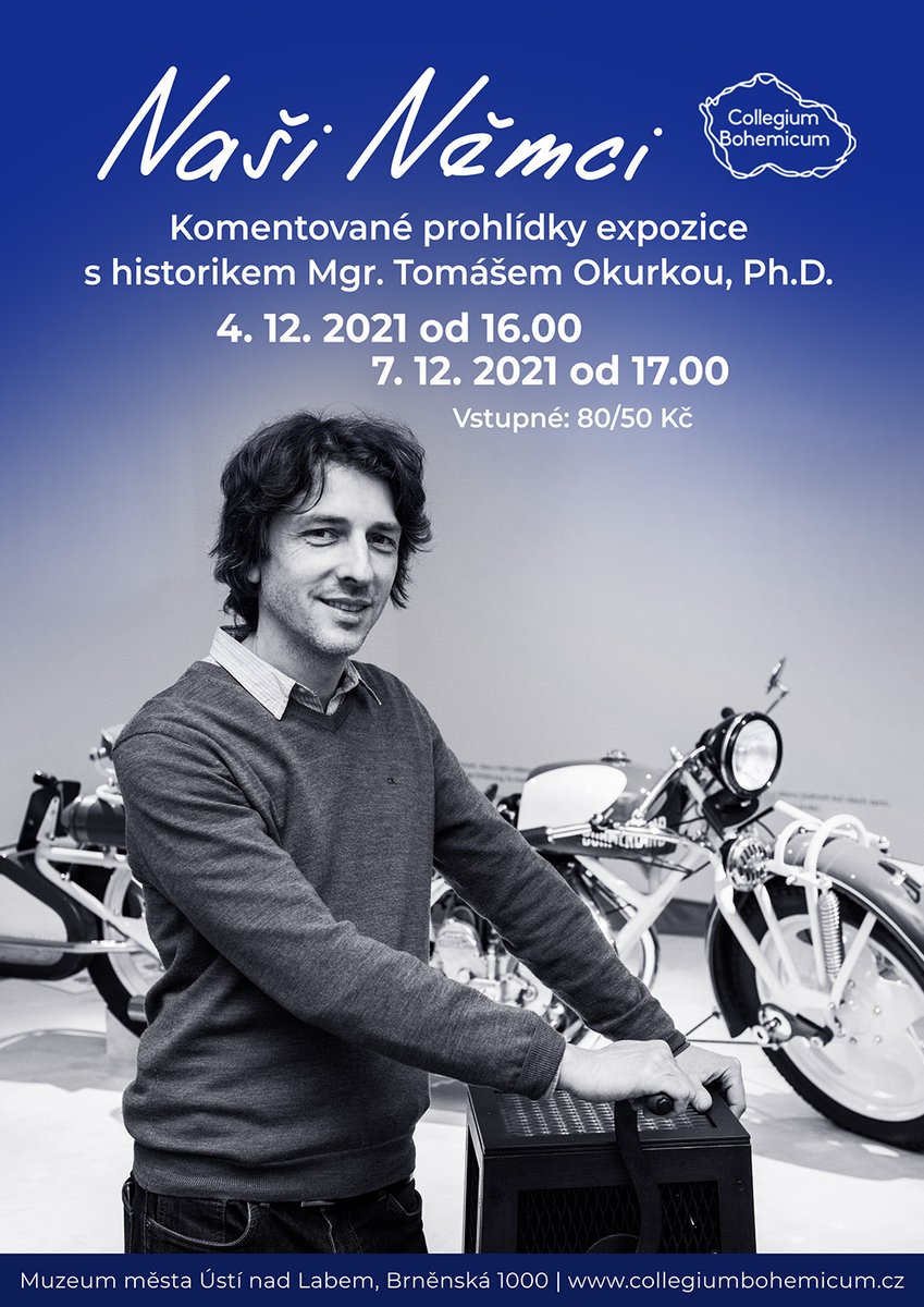 Výstavou „Naši Němci“ s Tomášem Okurkou již dnes od 17.00! Tematicky zaměřená komentovaná prohlídka části expozice se bude věnovat dějinám Němců v českých zemích a vývoji česko-německých vztahů v 19. a 20. století. Nutná rezervace na vstupenkyusti.cz
