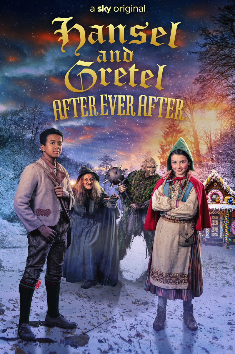 Super Excited to share this with you all..... xxx Hansel and Gretel: After Ever After, Tuesday 23rd December at 8pm on Sky Max or catch up on Sky Demand or streaming service NOW the Sky handle is @skytv  @Sheridansmith1 @davidwalliams @cherylfergison1