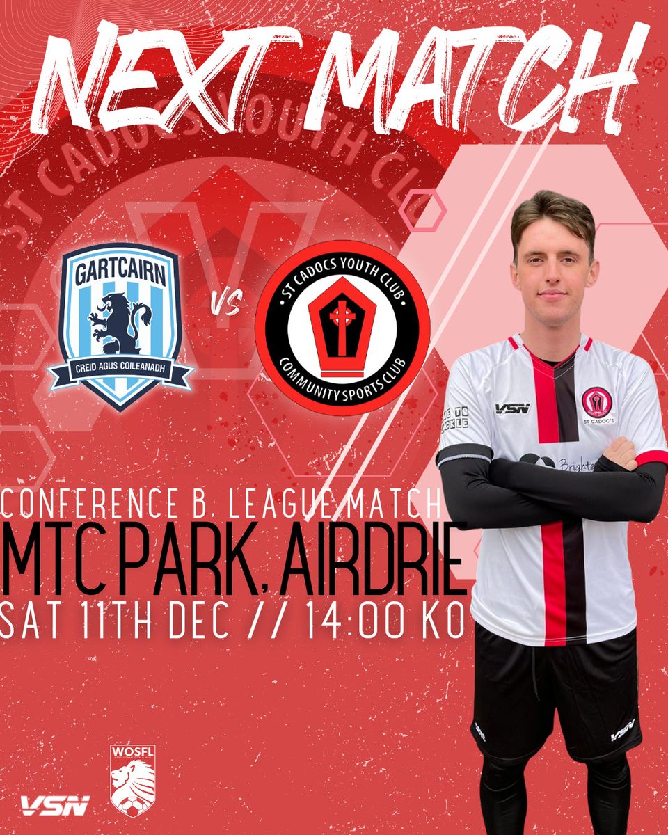 Next up for SCYC is an away game at <a href="/gartcairnfc/">Gartcairn FC</a> ⚽️🔴⚫