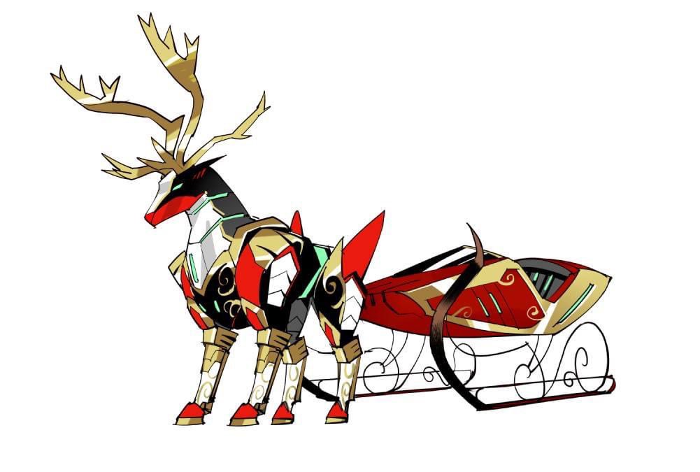 Ever wondered what would happen if you gave Santa Claus a Power Coin? 

Well, <a href="/Danmora_c/">Dan Mora</a> has you covered - Reindeer Sleigh Zord and all! 

Ho Ho #PowerRangers!