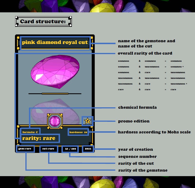 ✅ 10 cuts
✅ 10 gems
💎 100 unique cards 💎

Trading cards have / are
✅ rarities
✅ sequential numbers
✅ year of creation
✅ easy to understand

🎴 100 unique trading cards 🎴