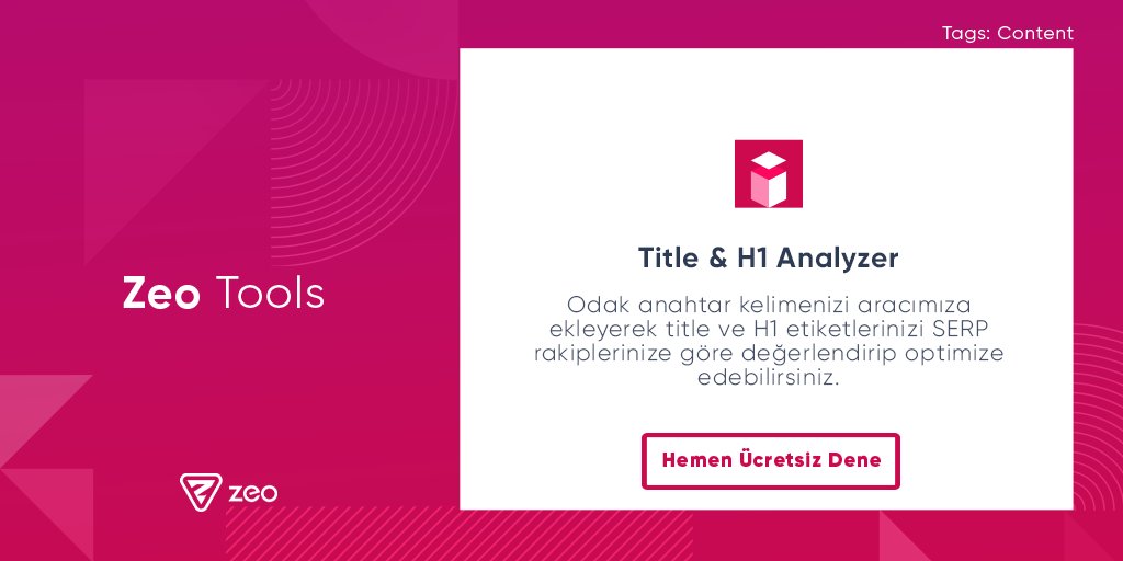 zeoagency's tweet photo. 🔧 Title ve H1 etiketlerinizi rakiplerinize göre değerlendirip hızlıca optimize etmek için hemen ücretsiz aracımızı deneyin👇
https://t.co/QiTiVrWOFx

#zeotools #seo #seotools https://t.co/KV7XJ4ig5R