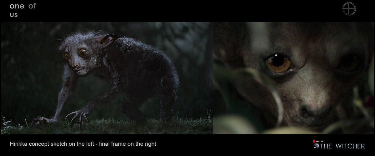 RedanianIntel's tweet photo. Early concept art of the Hirikka for today's #WitcherRewatch of Episode 6. 

Hirikka wasn't always a cute little guy in  The Witcher👀 https://t.co/Nb3qlQrqOl