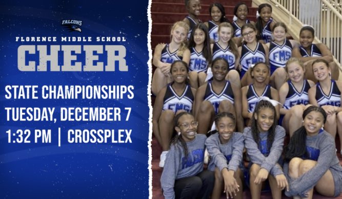 FCSFalcon_Cheer's tweet image. Ready to see our middle school on the mats today!  Good luck ladies! #talonsup #leaveitonthemat