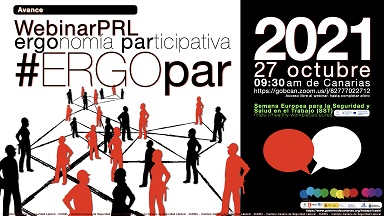 ICASELcanarias's tweet photo. 📢 Ya está disponible la documentación, audio y vídeo del webinar "Ergonomía participativa #ERGOpar 2021", celebrado el 27/10. 

Organizado por #ICASEL con la colaboración de @INSST_MITES_GOB @ibv_org @ISTASCCOO y @EEE_formacion 

Accede a los documentos:

https://t.co/dbhjCGwcXc https://t.co/z1xvDOyFW9