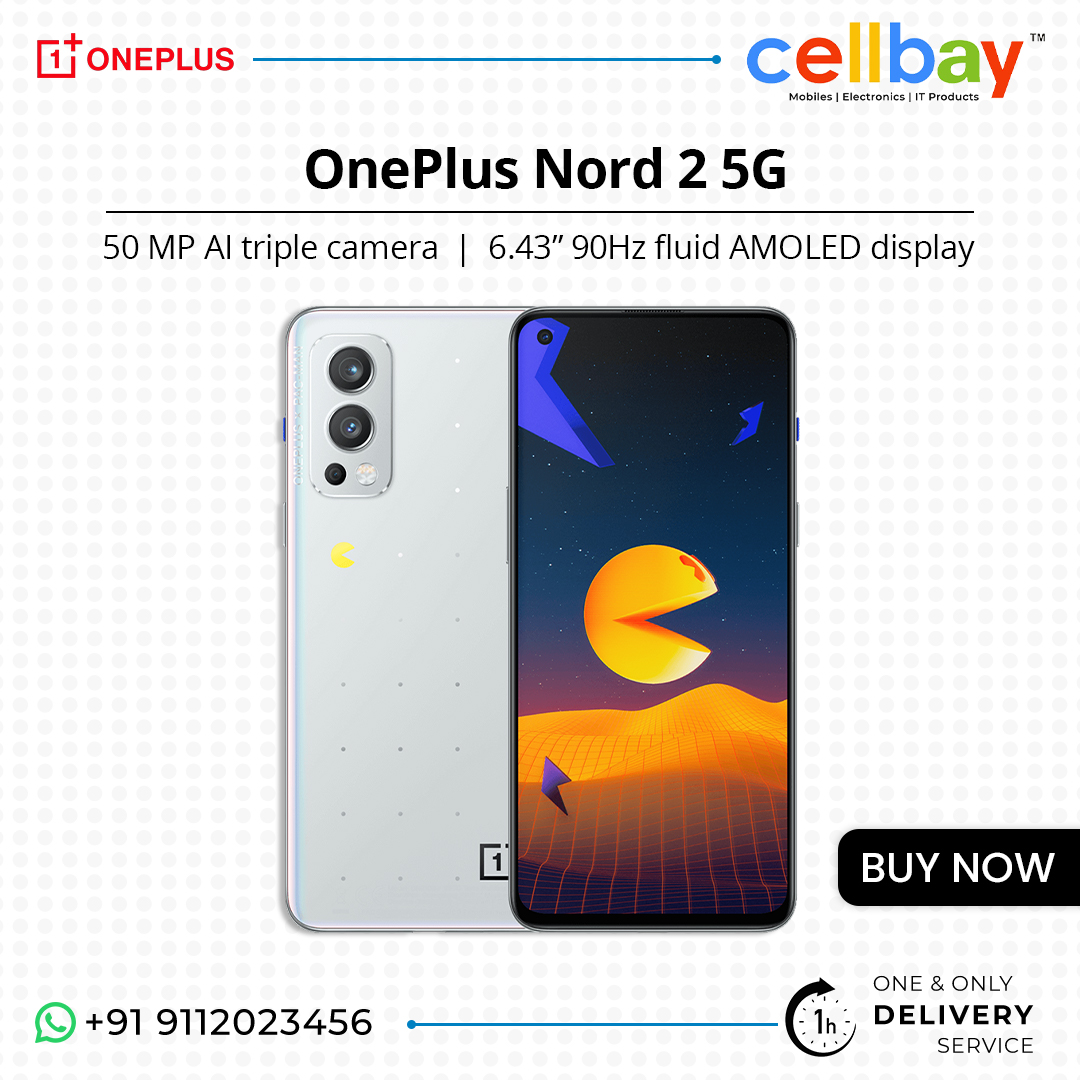 cellbay_mobiles's tweet photo. Never Settle!

OnePlus Nord 2 5G comes with a triple camera setup at the back with a 50MP Sony IMX766 primary sensor along with 8MP ultra-wide and 2MP mono secondary sensors...

Now available at Cellbay Stores!

#Cellbay #cellbaystores #1hourdelivery #hyderabad #mobilephone https://t.co/5azvhqdnYF