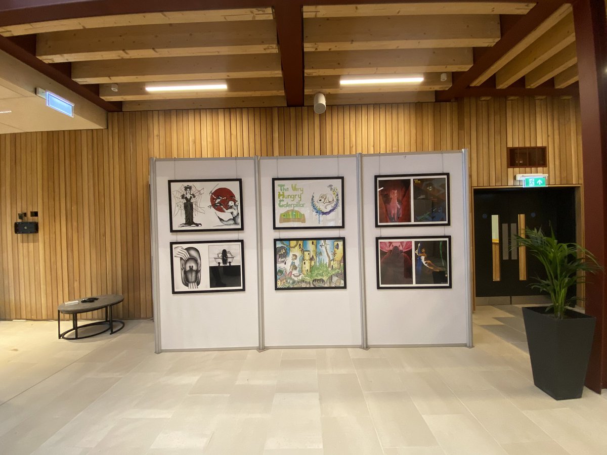 IllustrationYSJ's tweet photo. Hello!! If you’re about in York and would like to see some art, bring yourself to York St. John! We have work made by our illustration, photography and fine art courses! 

Opening is at 5pm in the Creative Centre or Arts Foyer ♥️ #WeAreYSJ @YorkStJohn https://t.co/IN0sWyqfPU