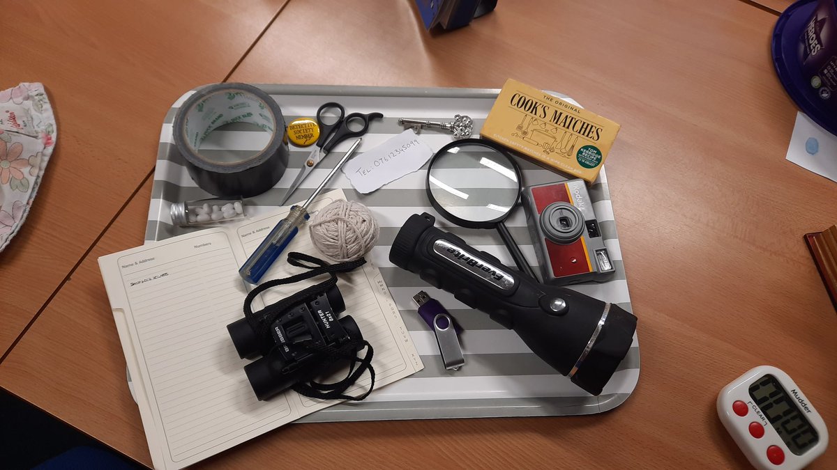 qmhslrc's tweet photo. All ready for our Mistletoe and Murder event this lunchtime. Come along and test out your detective skills. https://t.co/7rI4cb4pHm