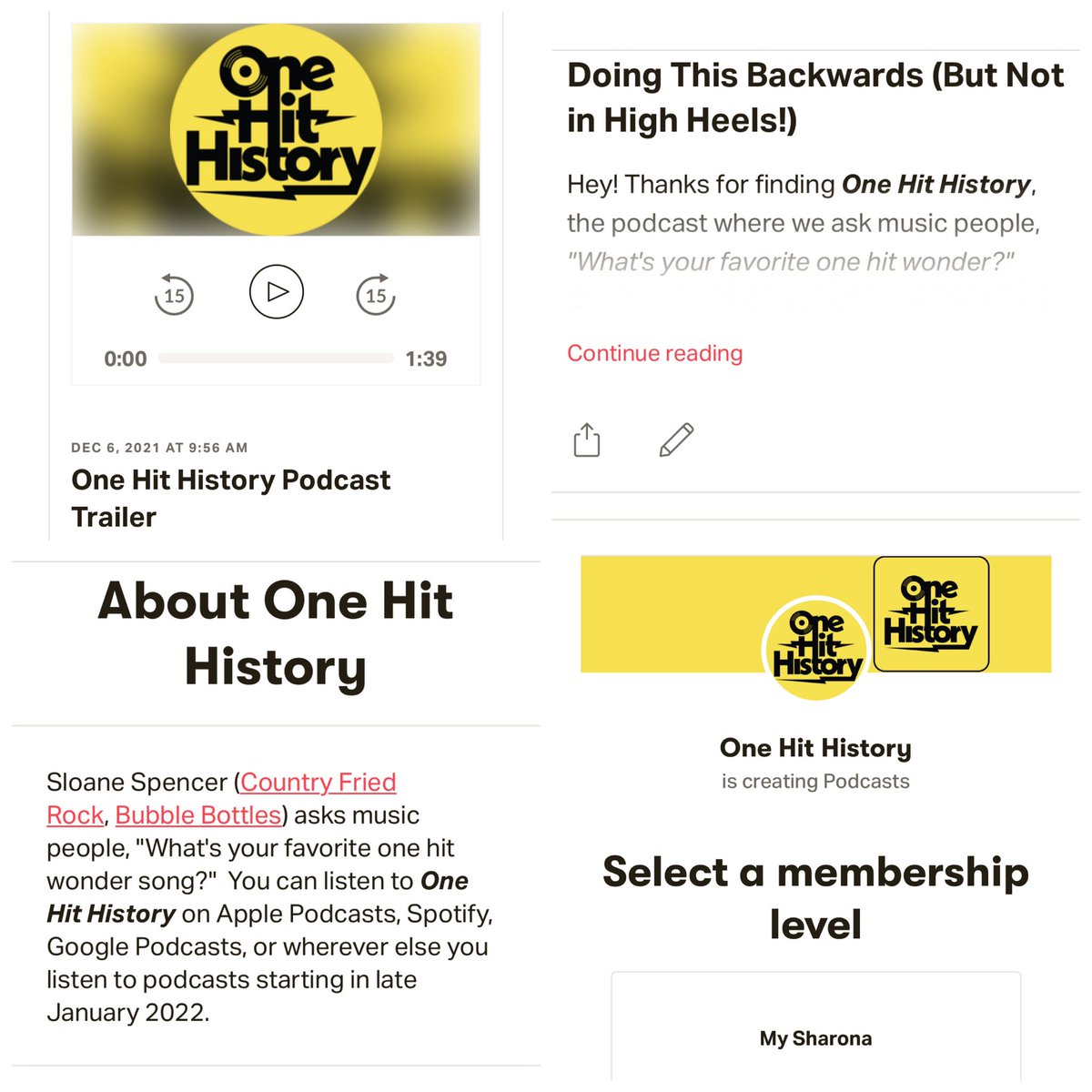 OneHitHistory's tweet photo. Secret's out.
#Podcast happening January 2022.
Bonus episodes this month on https://t.co/i1N47oE6MF.
#OneHitHistory https://t.co/2ZuefM7GA0