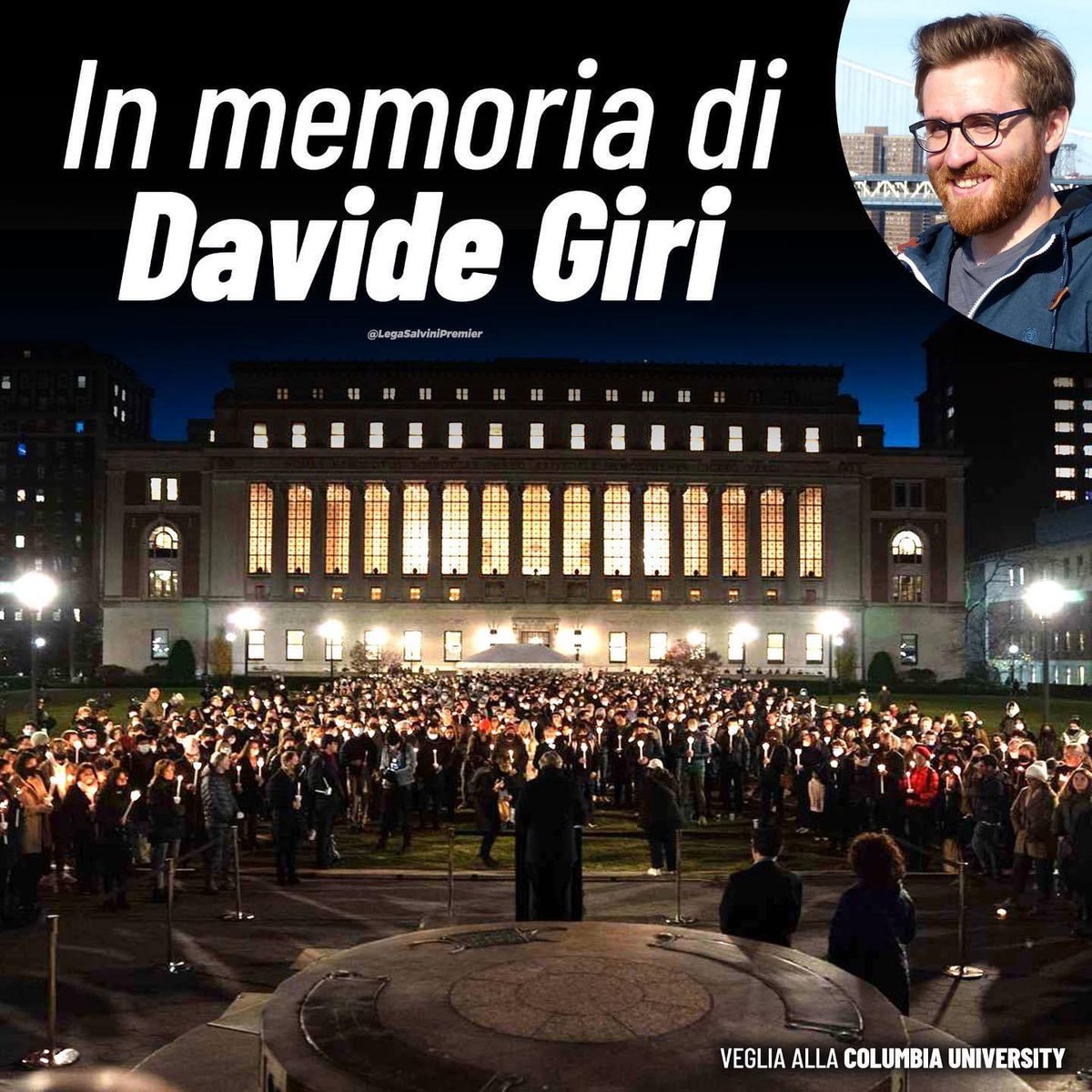 matteosalvinimi's tweet photo. Morire così, senza un motivo, per una “prova di forza” fra gang. Una preghiera per Davide e l’impegno perché non accada più. https://t.co/LvqspswwIO