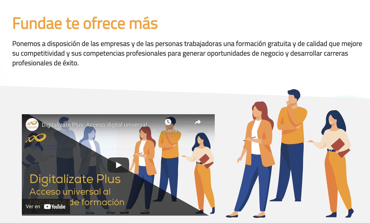 CMEmpregoVigo's tweet photo. Nova plataforma de formación gratuita de @Fundae_es: Dixitalízate Plus
 https://t.co/fSGrgjk6ls https://t.co/vDWkjtYlWi