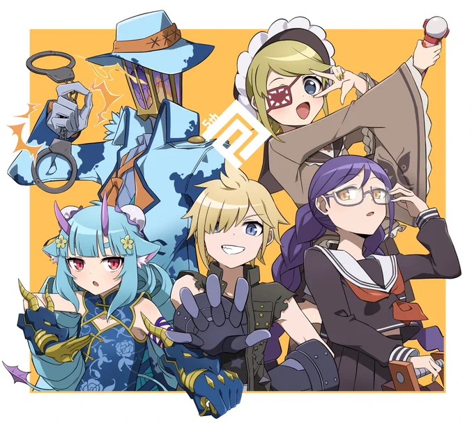 ちょっと早いけど祝コンパス5周年!使用してるヒーローとコスで飾りました。
#コンパスお絵描き 