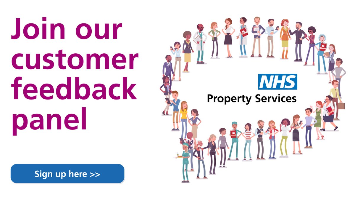 We need your feedback! 📣

Our customer panel is made up of people from all parts of the NHS and healthcare services. Anyone with a connection to NHSPS is welcome to join. 

Interested in joining? Sign up here 👇

property.nhs.uk/contact-us/joi…