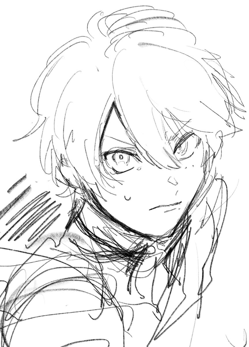 顔まで描いて満足してしまう 