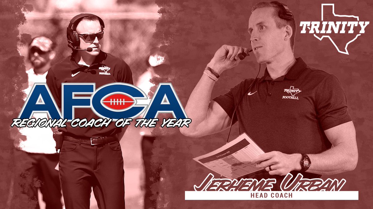 TUFootballTX's tweet photo. The man with the plan @JerhemeUrban83 is named regional coach of the year! #BeTheStandard #PTC #TFM 

https://t.co/FYaatWNOAT https://t.co/E5KiupFQAx