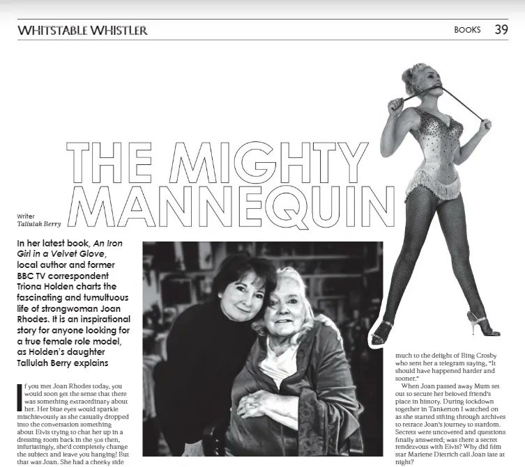 "Mum and I often talk about where Joan's strength came from."
Such a lovely interview with <a href="/triona50/">Triona Holden</a> in <a href="/thewhitwhistler/">The Whitstable Whistler</a> this week by her daughter <a href="/TallulahBerry/">Tallulah Berry (she/her)</a>. Grab your copy now to learn more about Triona's fascinating friendship with the 'Mighty Mannequin' Joan Rhodes.