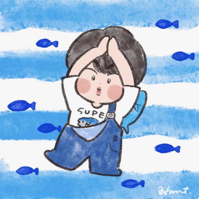 🐟🐟🐹🐟🐟

#btsfanart #jin 