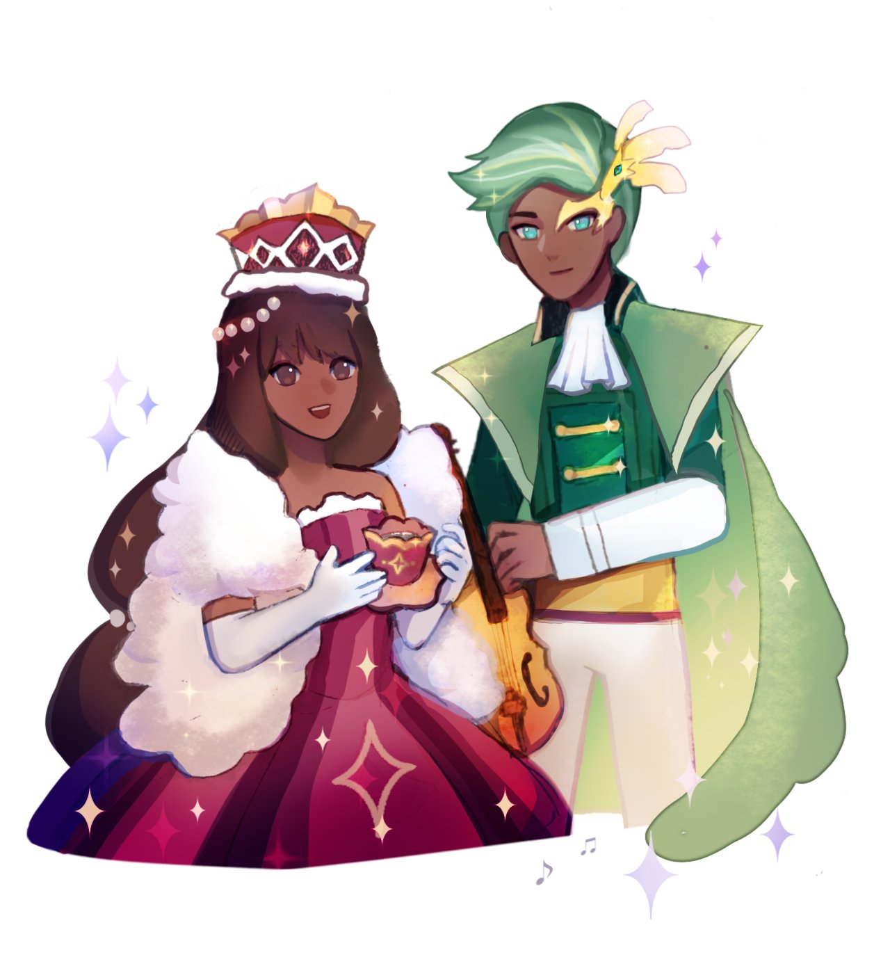 I love Cocoa and Mint Choco's costumes, so I made them as my