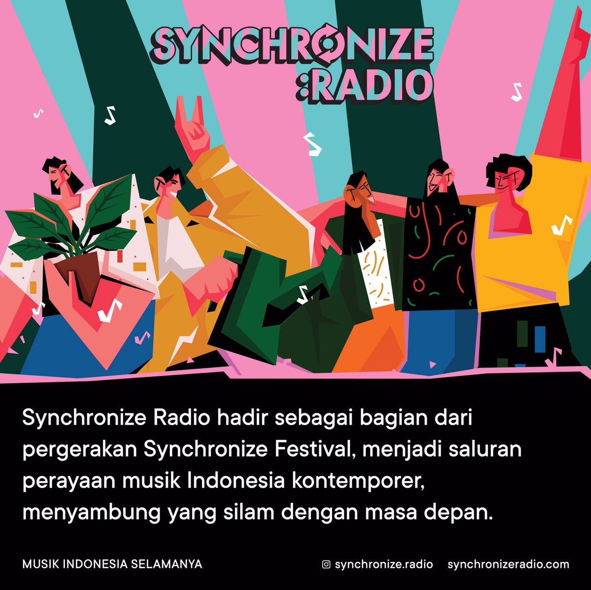 synchronize_R's tweet photo. Synchronize Fest Di Radio!
Nikmati, 24 Jam Non-Stop Musik Indonesia Selamanya!
Eklektik & Eksentrik
โ
11,12,13 Desember 2021
Selengkapnya, kunjungi https://t.co/2b91Ui27ps
#SynchronizeFest
#SynchronizeRadio
#SFDR2021
#MusikIndonesiaSelamanya https://t.co/Vez092TDor