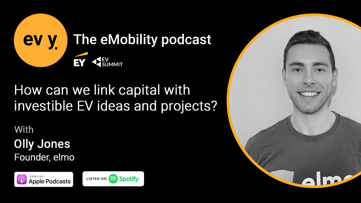ev_summit's tweet photo. Oliver Jones, Founder of @elmodrive, joined us on Episode 5 of our #emobility #podcast EV Y to discuss how their start up has tackled the chicken and egg conundrum of investment.

Tune in now on;

Spotify - https://t.co/yRDue8cWpv
Apple - https://t.co/YNESGQc7FS https://t.co/x4C0kDuytx