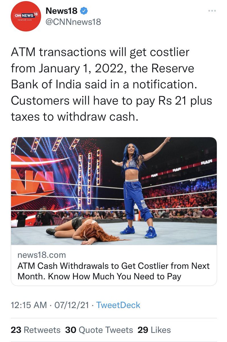 sadhu_sadh's tweet image. अपने ही धन के आहरण हेतु कर देना पड़ेगा?निंदनीय है किन्तु वित्तमंत्री के इस भांति प्रतीकात्मक चित्रण में भी वस्त्रों पर ध्यान देना चाहिए। यह संस्कारहीन चित्रण है,मैं इसकी कड़ी निंदा करता हूँ,भले ही उनकी और उनके ओस्ताद की नीतियों ने प्रजा को मार के लोटा दिया हो।
#atmtransaction