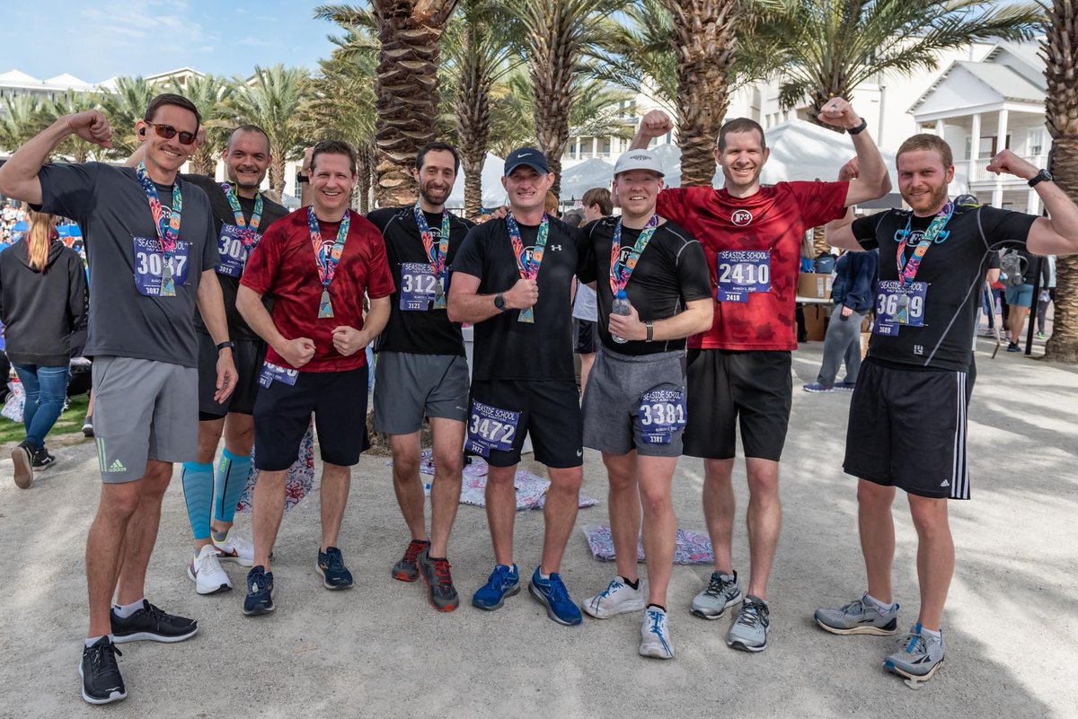 These guys understood the assignment 💪🏽

Register today for the 20th anniversary running of the Seaside School Half Marathon &amp; 5K on Feb. 20, 2022 at runseasidefl.com! 

📸: Lynn Crow Photography