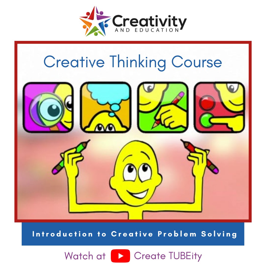 CreativityandE's tweet photo. In another one of our creative thinking #course videos, we dig deep into #creative problem solving.
Check out the video here: https://t.co/aLxpltEvQ8
#creativeeducation #creativethinking #creativeideas #creativejourney #creativeabilities #creativeclassroom #creativeliving https://t.co/f7zwtDQNWm
