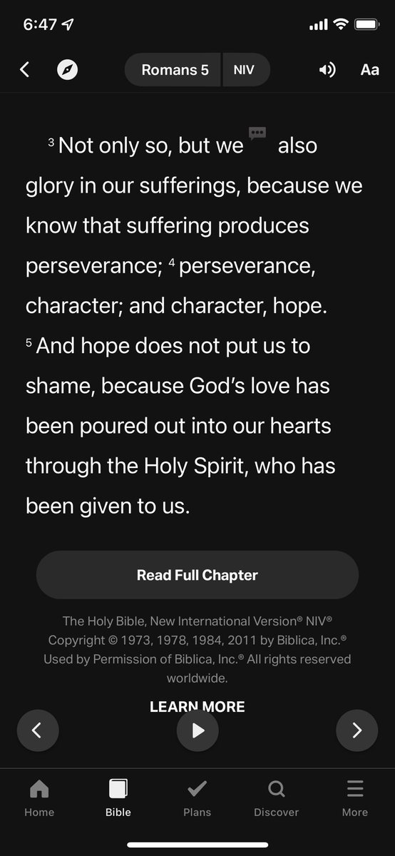_Symphoni's tweet photo. Good morning, the verse of the day comes from Romans 5:3-5 NIV

Have a blessed day 🥰 https://t.co/ZhmaBQduLh