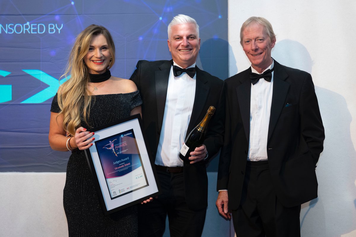 🌟#MWAwards2021🌟

Congratulations <a href="/VirustaticSnood/">SHIELD® by Virustatic®</a> for the manufacture of their reusable face shield for the pandemic, which won the Judges Award!

Thank you to <a href="/GXGroup/">GX Group</a> for sponsoring!

Check out their film here: bit.ly/3ovWgcb