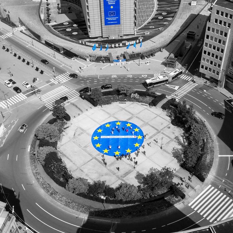 EU_Commission's tweet photo. Happy birthday to the EU flag! 🇪🇺

#OnThisDay, 66 years ago, the EU flag was officially adopted.

Over the years, it has become the most recognisable emblem of the European Union and, more broadly, the identity, diversity and unity of Europe.

#EUarchives