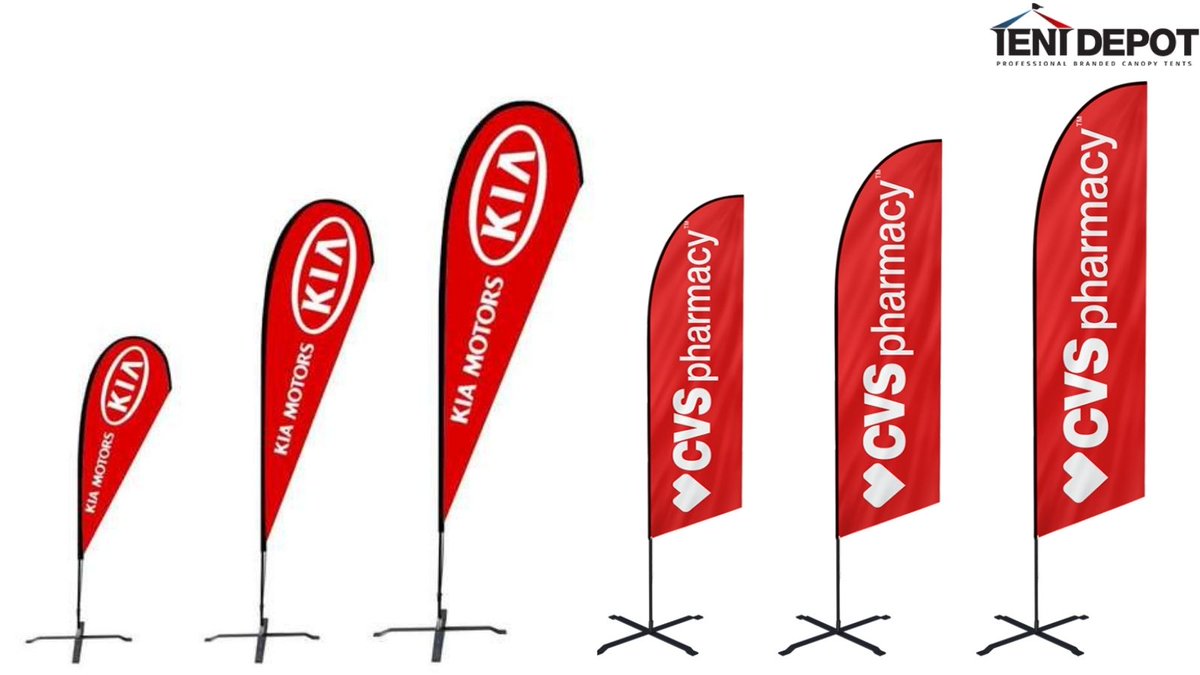 Tent_depot's tweet image. Mark your business entrance, and more with beautiful, #customprintedflags from Tent Depot. Our flags are designed on a 360-degree swivel, allowing them to turn completely around in the wind to catch your potential customers attention. 
Order : bit.ly/3dp229b
#bannerflag