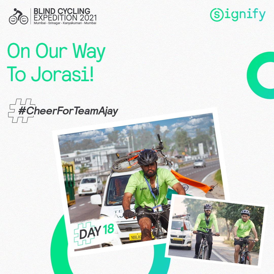 PhilipsLightIND's tweet photo. #TeamAjay is surely having a gala time on their journey through Agra bypass and they are ready to spread the light about #RoadSafety in Jorasi.
Check out the complete Day #18 blog, here: https://t.co/xiufhYnf29
#CheerForTeamAjay #AjayLalwani #Signify #RoadSafety https://t.co/enUk93z7Lr