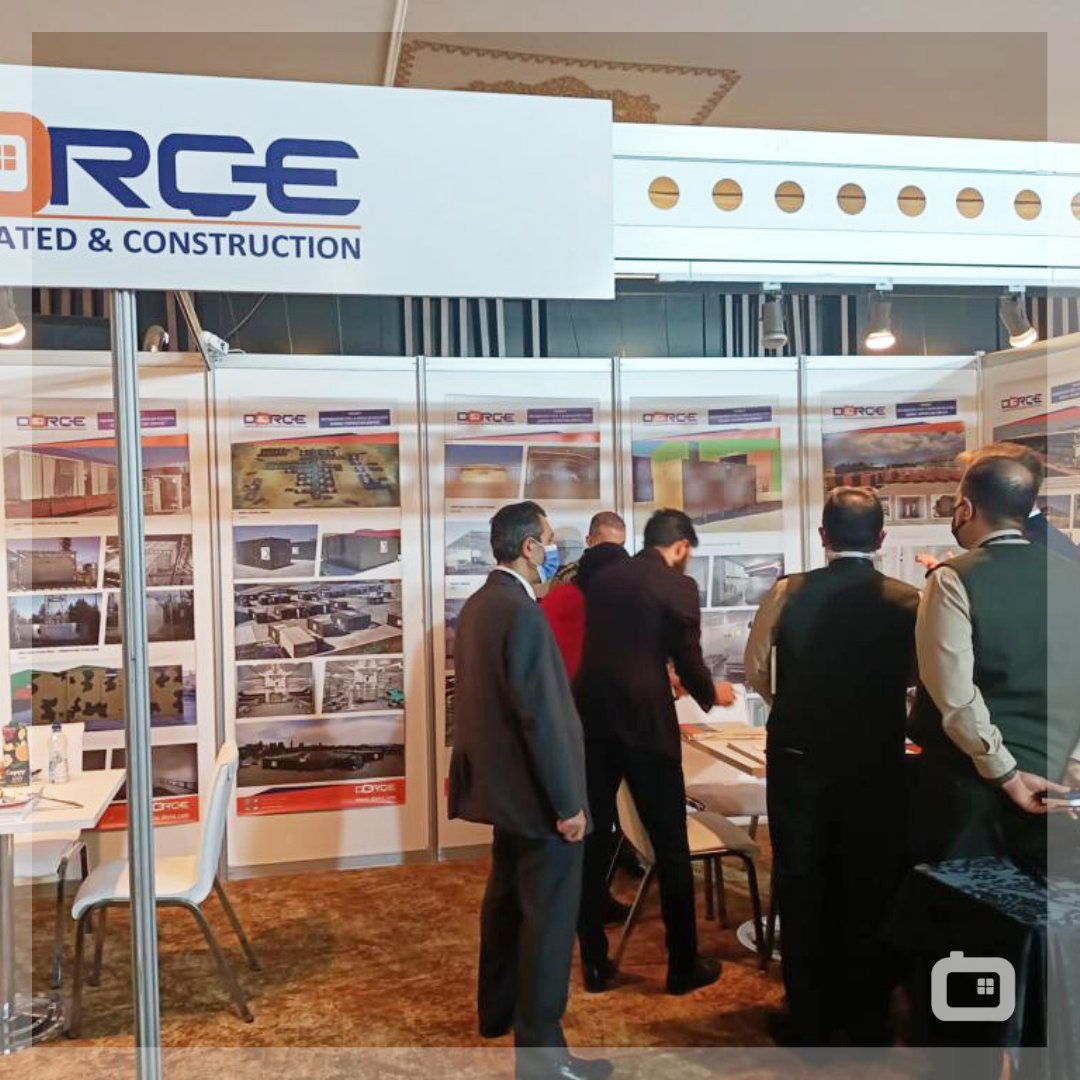 DorcePrefab's tweet photo. President of the Ankara Chamber of Industry (ASO) Mr. Nurettin Özdebir and Deputy Director General of Logistics of the Ministry of National Defense Brigadier General Mr. Numan Yöner visited our booth at the Military Logistics and Support Summit. https://t.co/2t38cop1K7