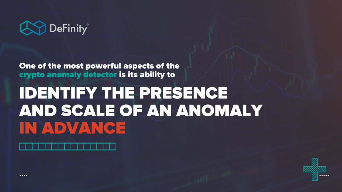 definitynetwork's tweet image. One of the most powerful aspects of the #crypto anomaly detector is its ability to identify the presence &amp;amp;  scale of an anomaly in advance. This can alert the user to undertake further investigation!

#anomalydetector #DeFinity #DeFi #blockchain