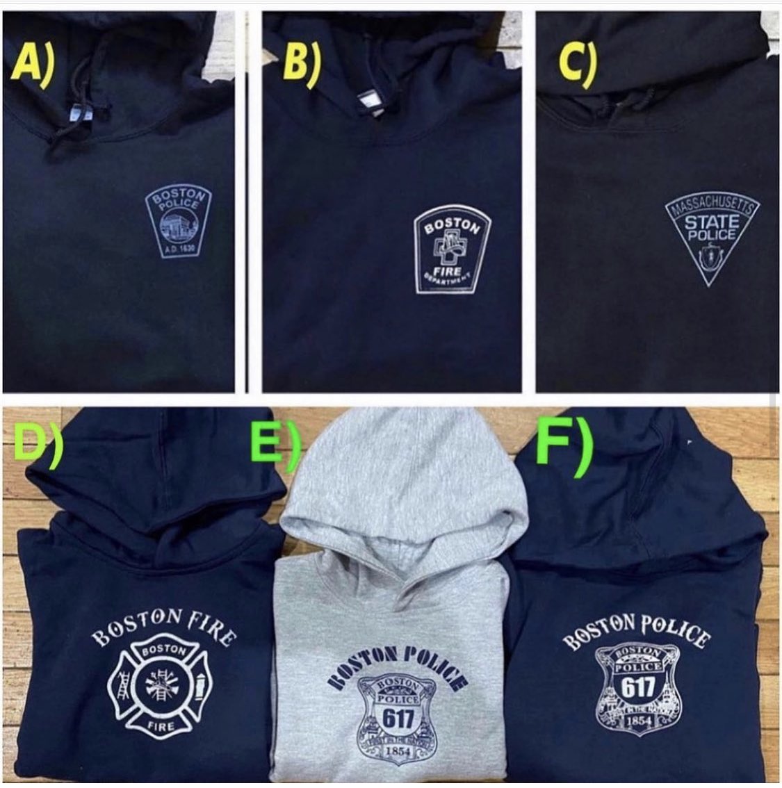 EStScreening's tweet photo. #EStXmas
#BostonPolice / #BostonFire #MaStatePolice kids hoodies ($25) and shirts/onesies ($15) 
BPD available in gray/black/navy/pink, BFD available in black/navy/red/pink, MSP available in black/navy/pink. 
Hoodies (2T-Youth Lg) Shirts/onesies (newborn-YL) https://t.co/SOA7KmHUcD