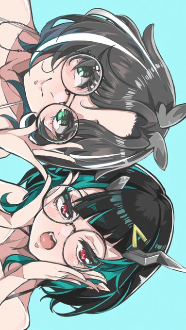 メガネは魂でかけろ。
#絵ーじぇんと #くりすちゃんArt
#知るかコラボ たすかる 
