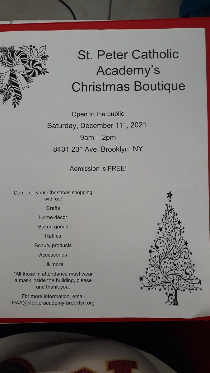 JUzziSilverio's tweet photo. Do your holiday shopping &amp; support a local school! Please share this post, thanks! #comeshopwithus #christmas #shopping #stpetercatholicacademy #dioceseofbrooklyn #bensonhurst #ChristmasShopping #supportschools DM me for more info! https://t.co/dg8GtlqOzR