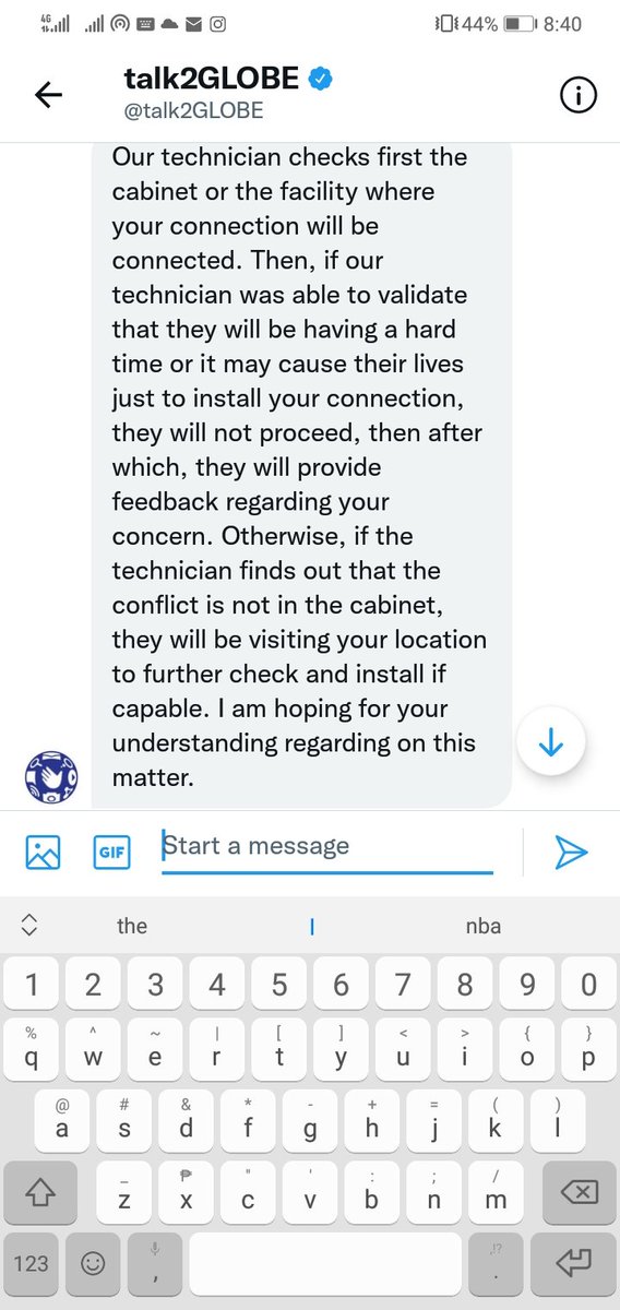 erixsalcedo's tweet image. Day 6 ng Globe internet chronicles, araw araw ginawa mag ffup ng solution or plano man lang @talk2GLOBE and you get to a cycle of complaining, get a promise, wait, and another day passes wala naayos,lost q project because of this, tapos eto makuha mo sagot #globe #globeinternet