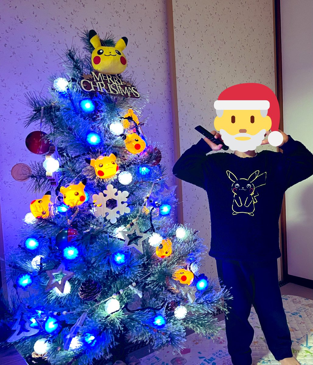 hiro_hocha's tweet photo. 今年のクリスマスはポケモンアドベントカレンダーとピカチュウでデコったツリー⭐️
もちろん息子より親の方がテンションあがってる https://t.co/dLMIojmmDO