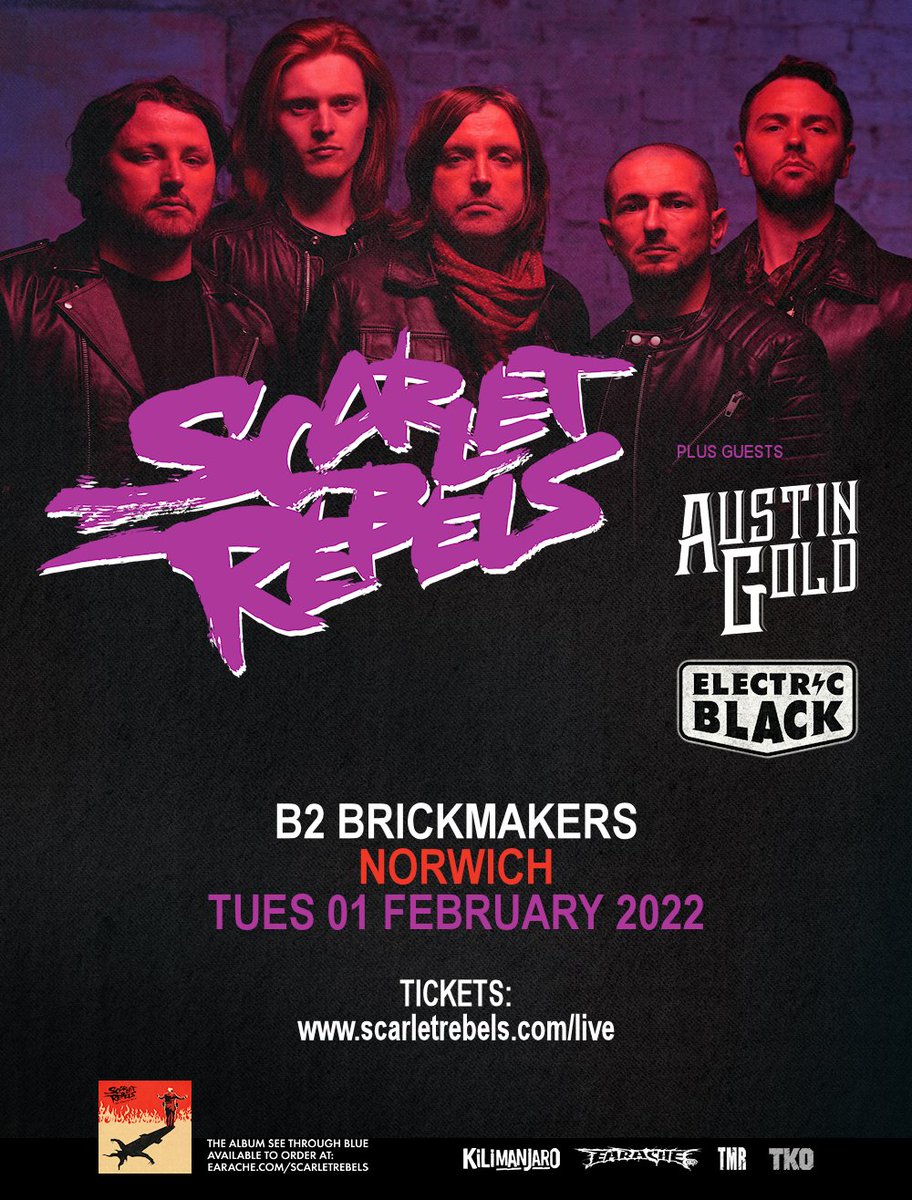 NORWICH show is shaping up nicely... 
<a href="/ScarletRebels/">Scarlet Rebels</a> / <a href="/AustinGold_band/">Austin Gold</a> / <a href="/ElectricBlack3/">Electric Black</a> 

gigantic.com/scarlet-rebels…