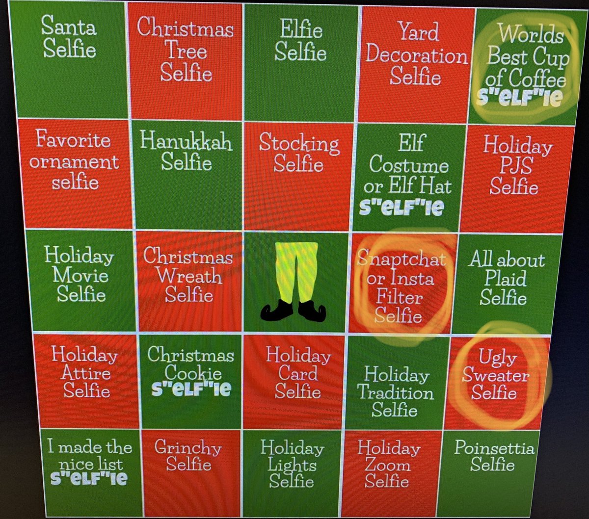 @wmeselfiebingo2021 <a href="/WMEWildcats/">WME</a>  Ugly Sweater 🥴