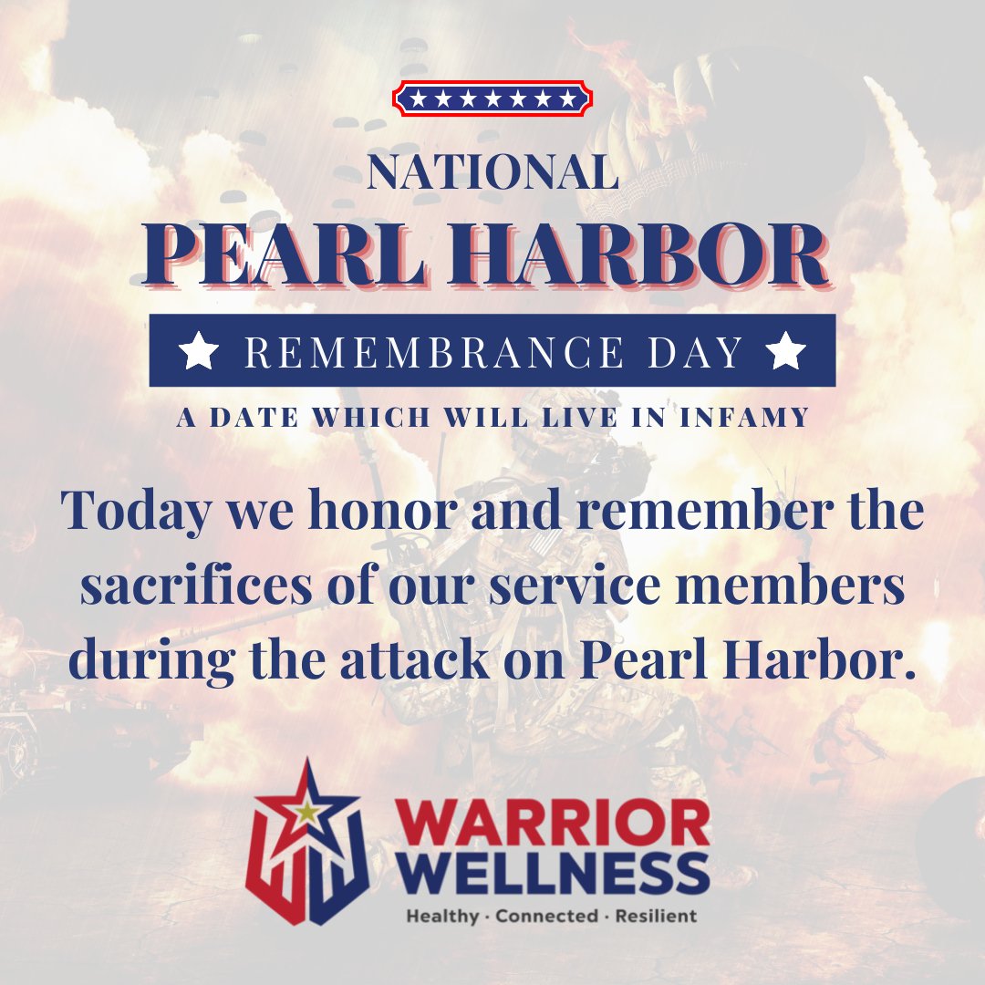 warrior_well's tweet photo. On this 80th anniversary of the attack on Pearl Harbor, we honor and remember the sacrifices of our service members on that fateful day. #PearlHarborRemembranceDay #80thAnniversary https://t.co/sFk8eP3HdU