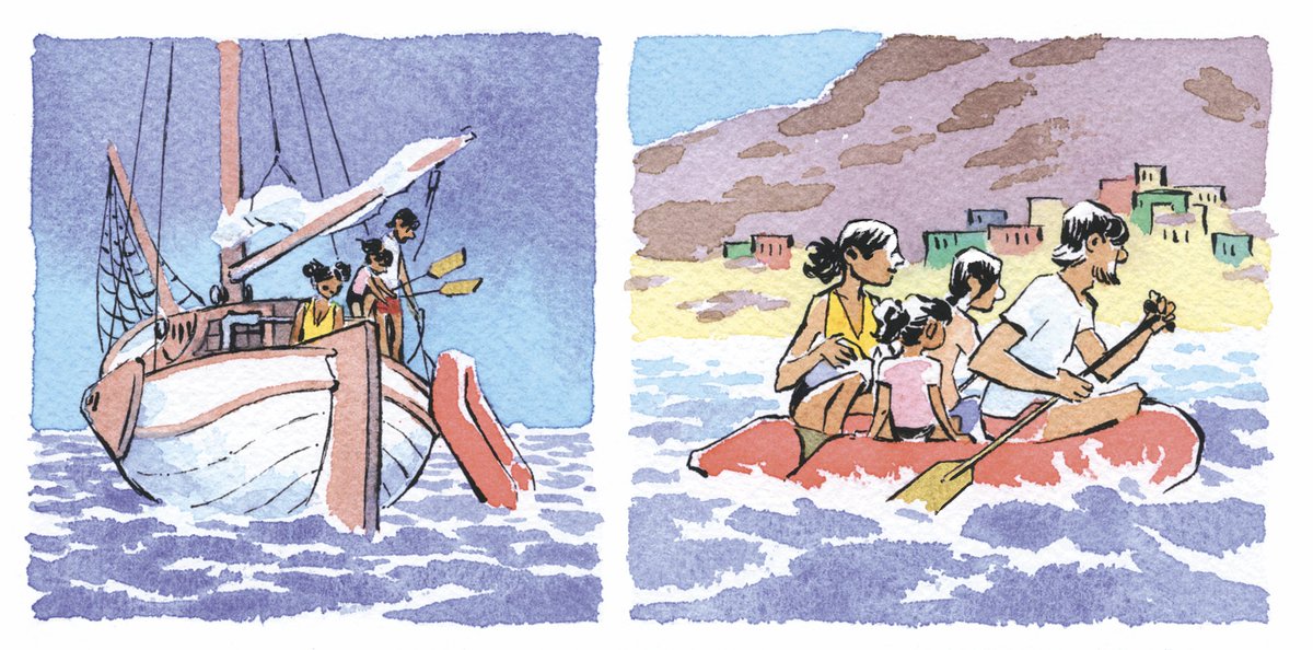 Les pages à l'aquarelle de Julie Ricossé, pour un livre à paraître, @EditionsDargaud 