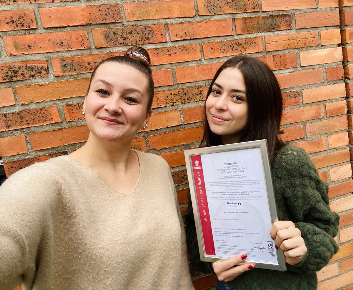 Renouvellement Qualiopi 🎉

Pour IZIFORPRO, c’est Noël avant l’heure : notre équipe a passé avec brio l’audit de suivi Qualiopi !

Agathe et Léa sont d’attaque pour continuer à vous accompagner dans vos projets de formation pour cette fin d’année !