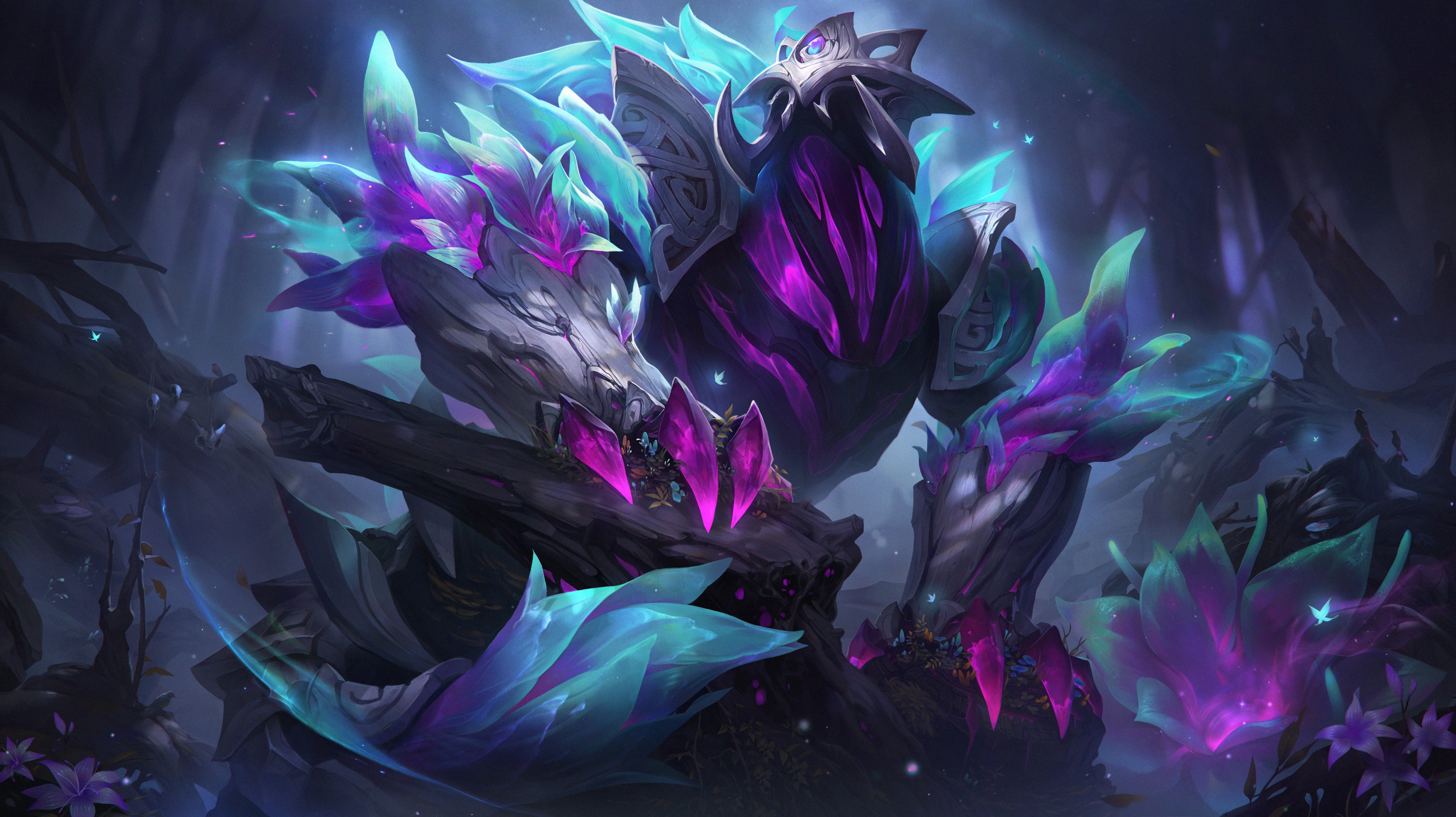 elderwood reksai, league of legends reksai skin, lol skins reksai, lol elderwood skin, elderwood rek'sai