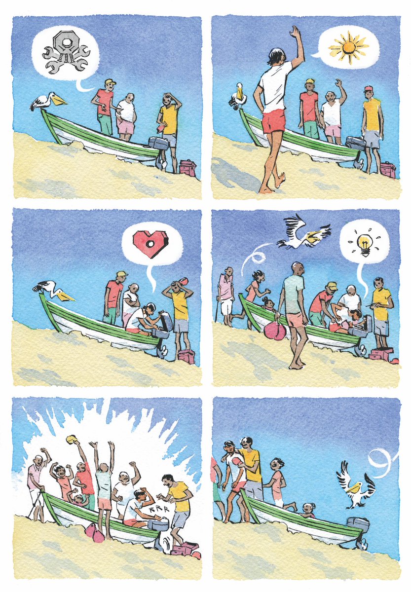 Les pages à l'aquarelle de Julie Ricossé, pour un livre à paraître, @EditionsDargaud 